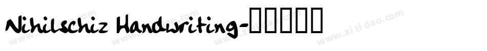 Nihilschiz Handwriting字体转换